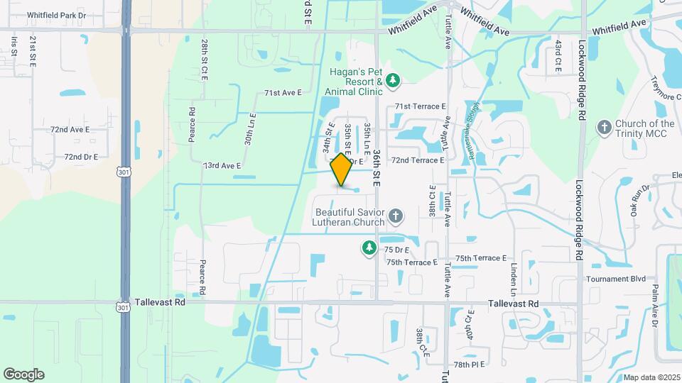 7335 34th Ct E Map and Location Details