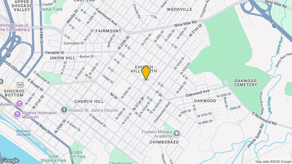 3002 P St Map and Location Details