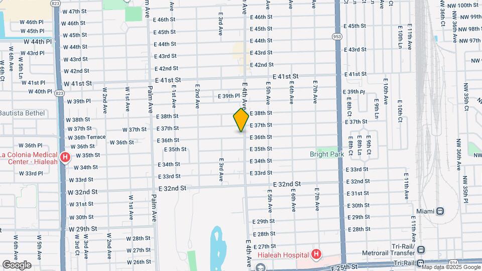 3600 E 4th Ave Map and Location Details