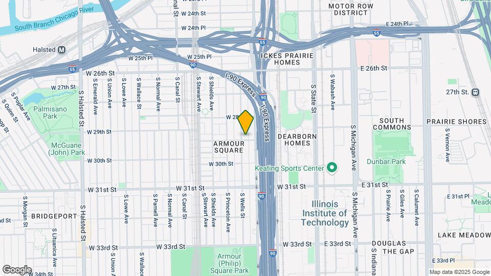 2841 S Wells St Map and Location Details