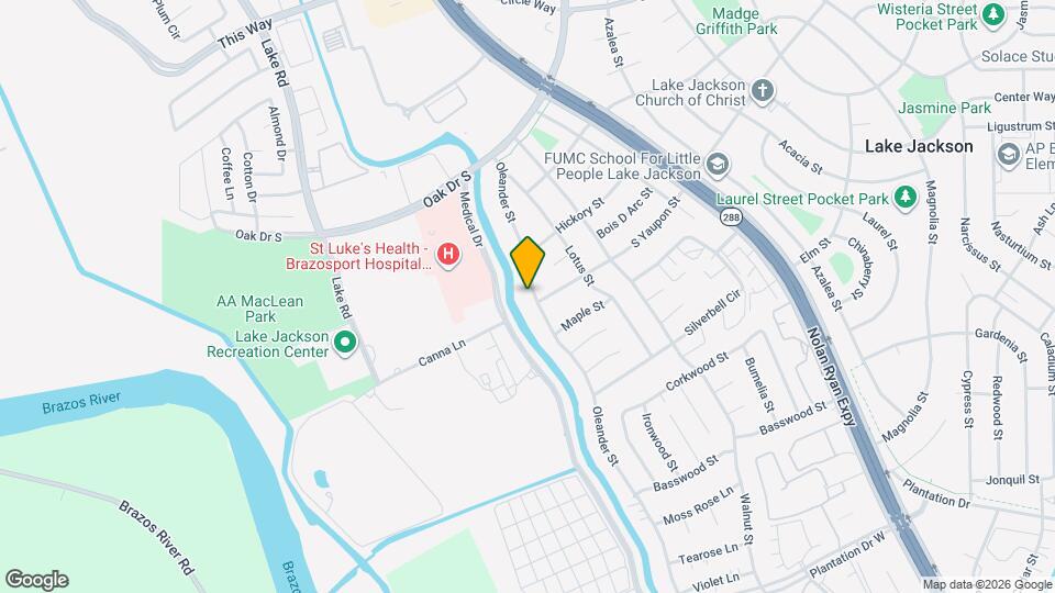 214 Oleander St Map and Location Details