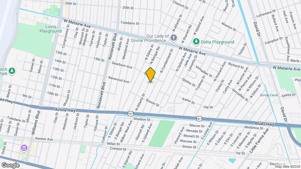 421 N Atlanta St Map and Location Details