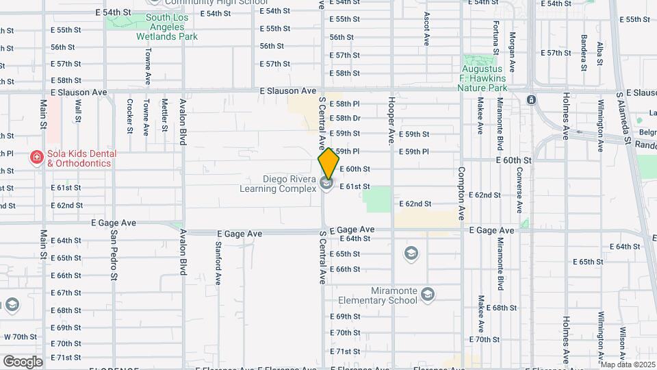 6026 S Central Ave Mapa y Detalles de la Ubicación