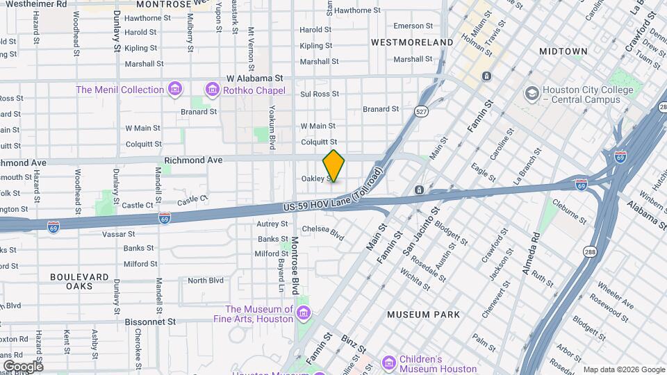 4407 Stanford St, Unit Montrose Classic Map and Location Details