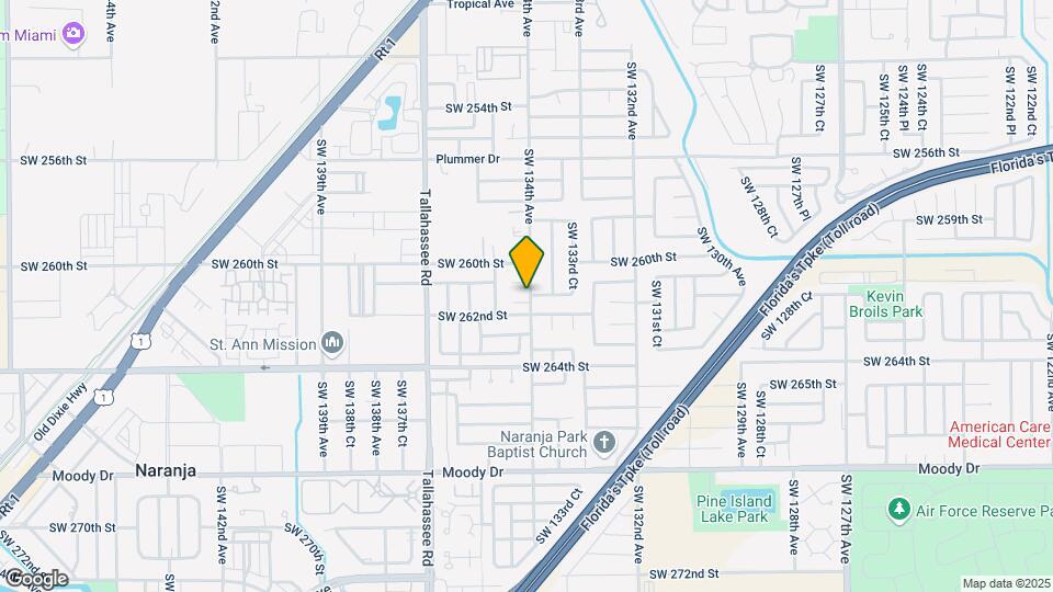 13403 SW 261st Ln Map and Location Details