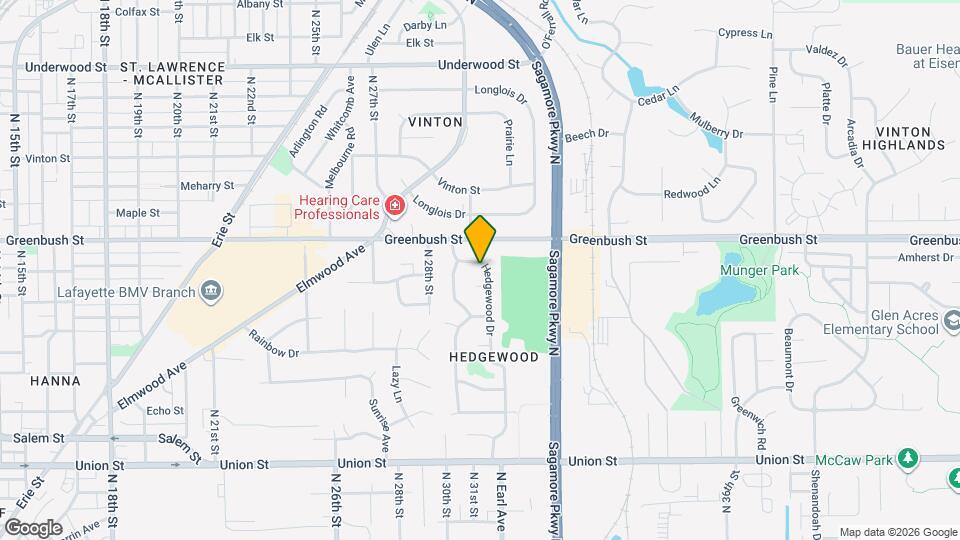 1309 Hedgewood Dr Map and Location Details