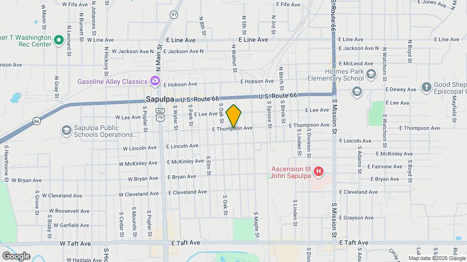 206 S Walnut St Map and Location Details