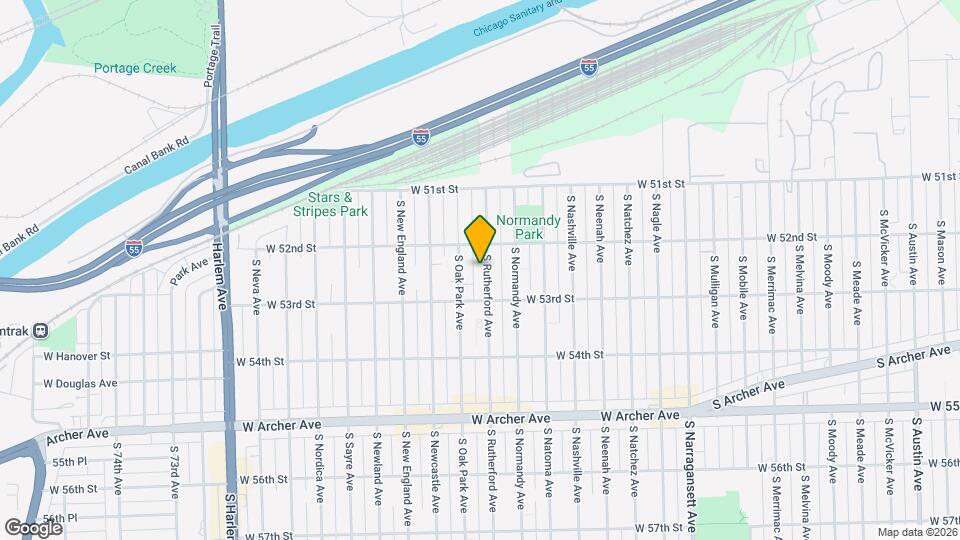 5224 S Rutherford Ave Map and Location Details