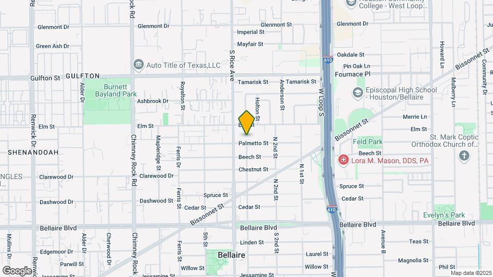 4924 Palmetto St Map and Location Details