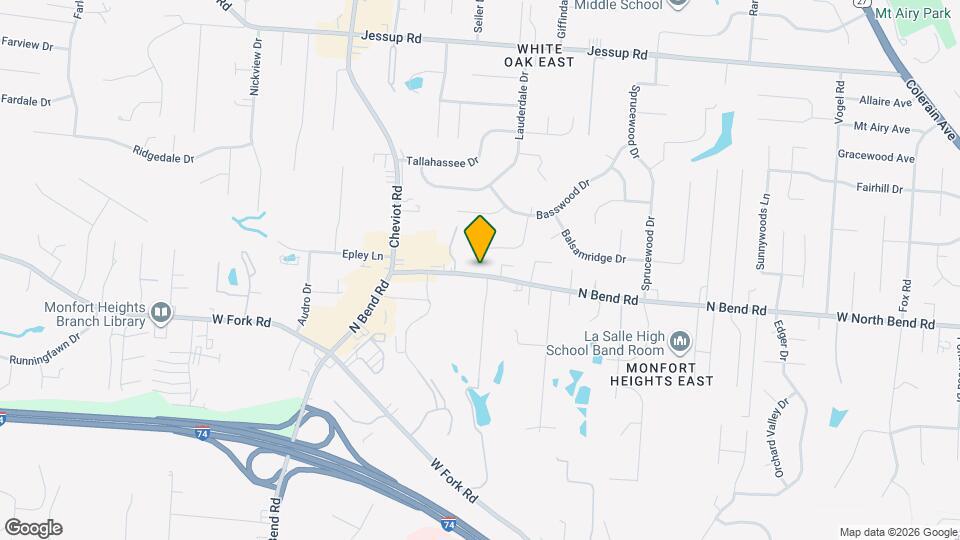 3380 W North Bend Rd Map and Location Details