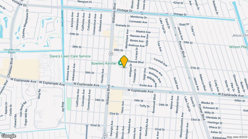 3641 Martinique Ave Map and Location Details