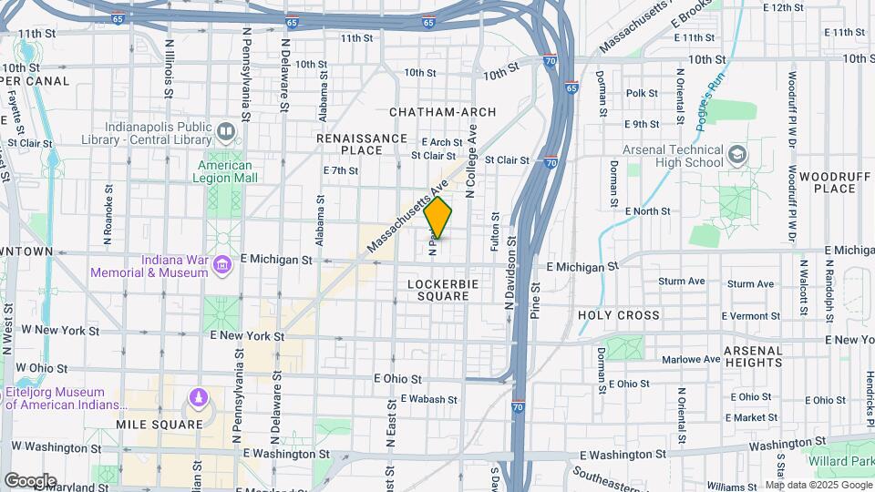 543 N Park Ave Map and Location Details