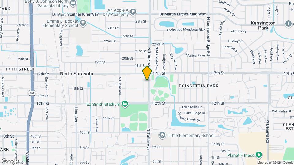 1543 N Tuttle Ave Map and Location Details