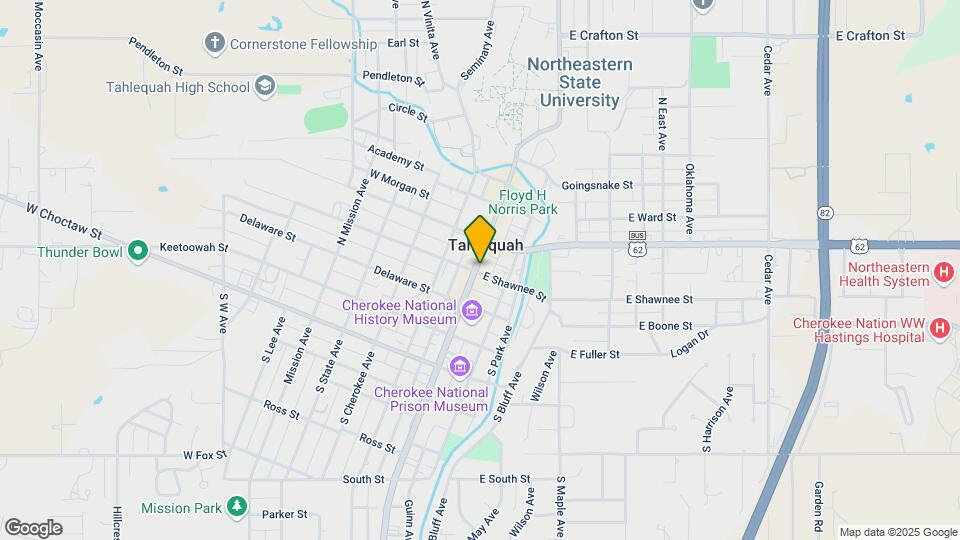 111 E Shawnee St Map and Location Details