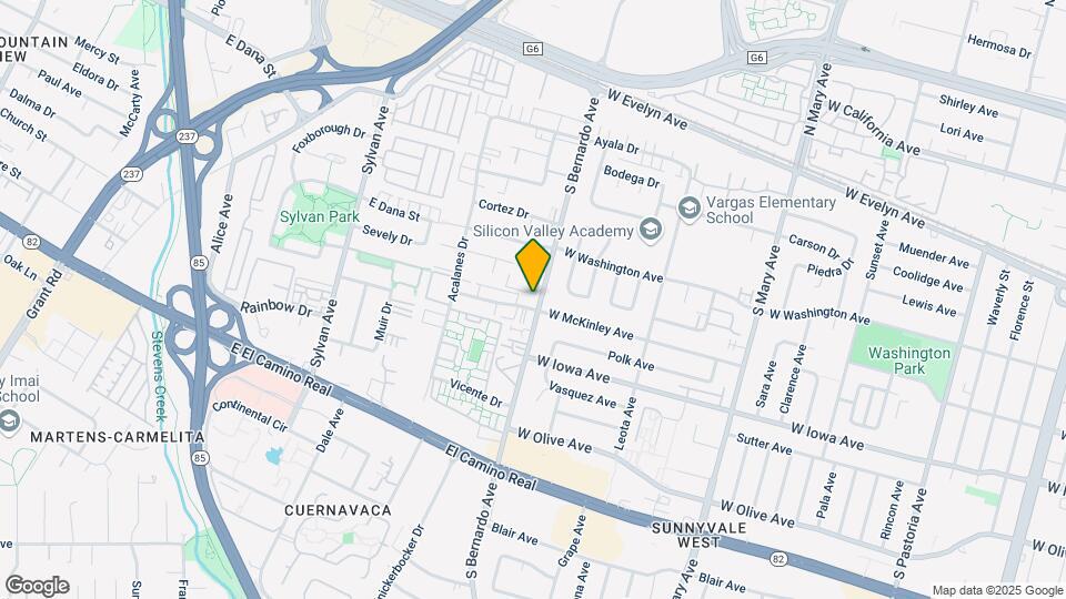 1203 W Mckinley Ave Mapa y Detalles de la Ubicación