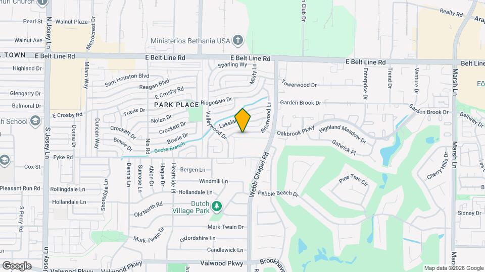 2314 Briarwood Ln Map and Location Details