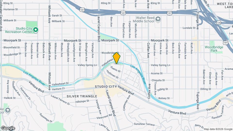 12030 Valleyheart Dr, Unit 101 Mapa y Detalles de la Ubicación