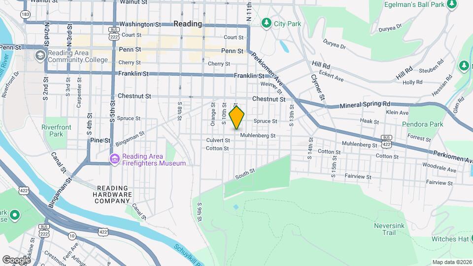 1039 Muhlenberg St Map and Location Details