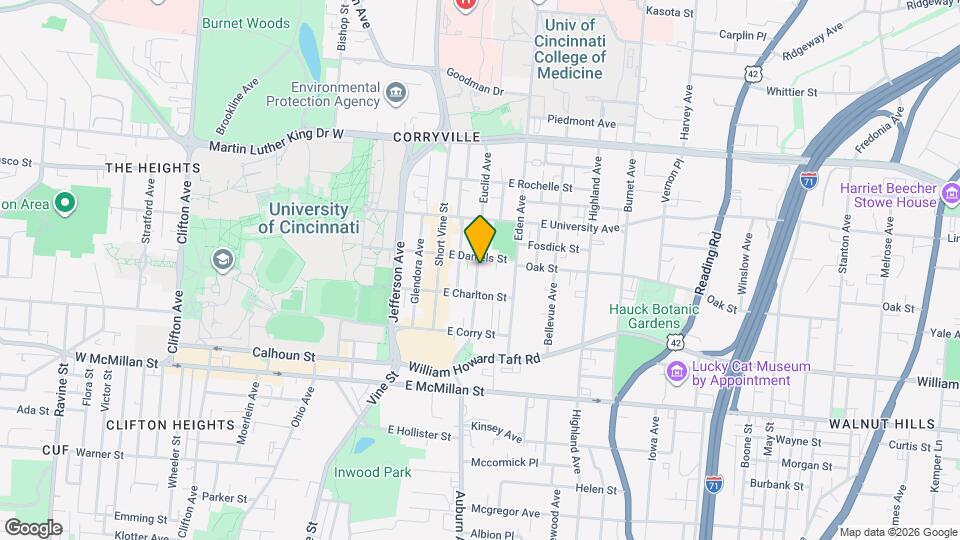 2714 Euclid Ave Map and Location Details