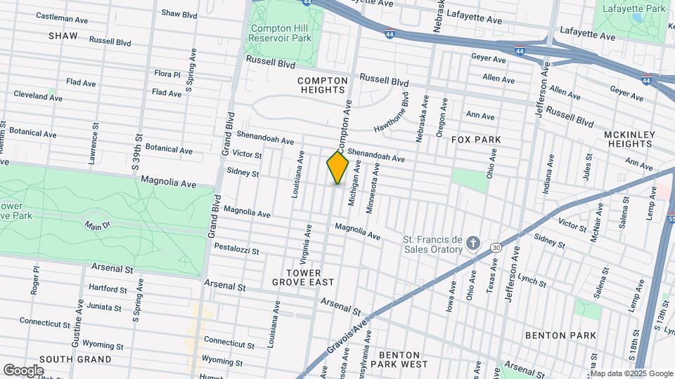 2600 S Compton Ave Map and Location Details