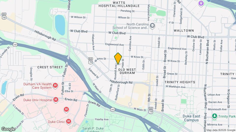 908 Rosehill Ave Mapa y Detalles de la Ubicación