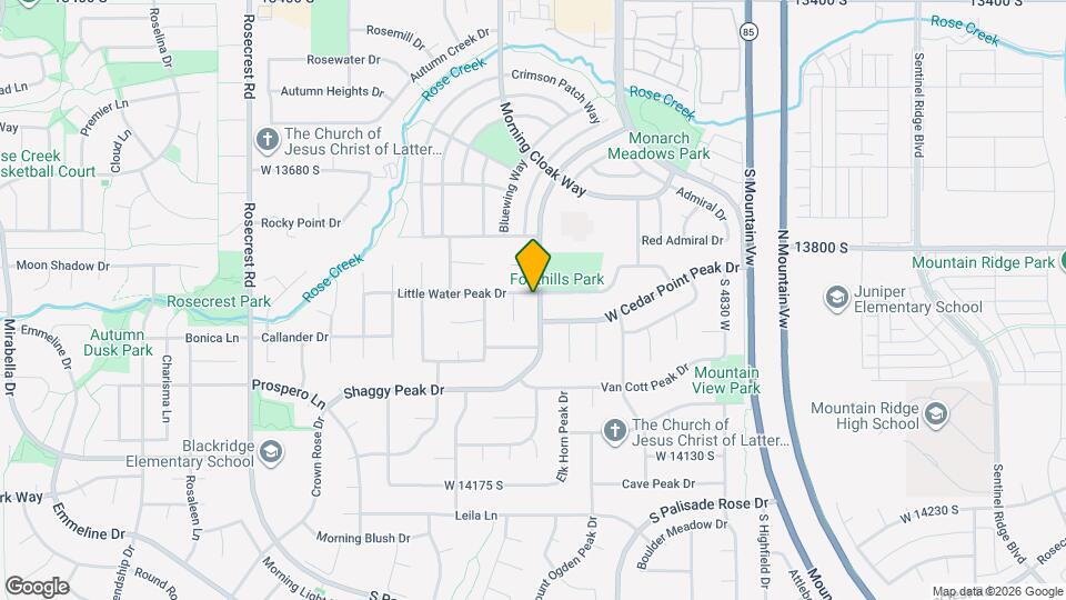 13878 S Shaggy Peak Dr Map and Location Details