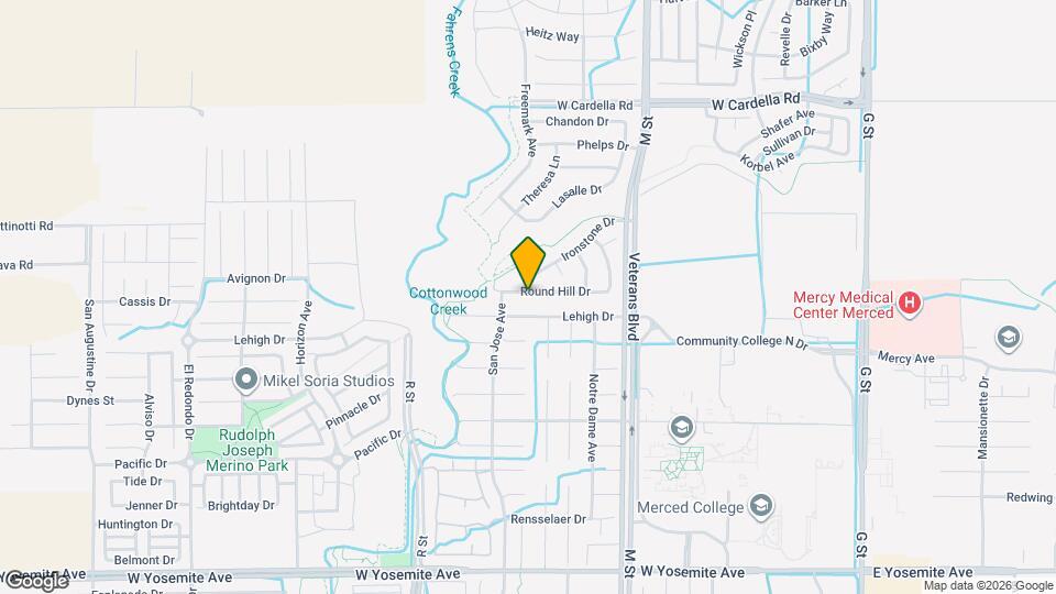 814 Round Hill Dr Mapa y Detalles de la Ubicación