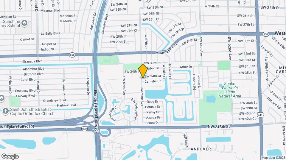 6773 Camelia Dr Map and Location Details