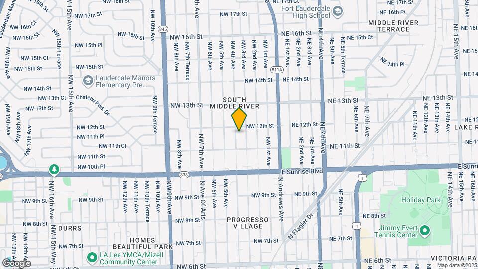 1128 NW 4th Ave Map and Location Details