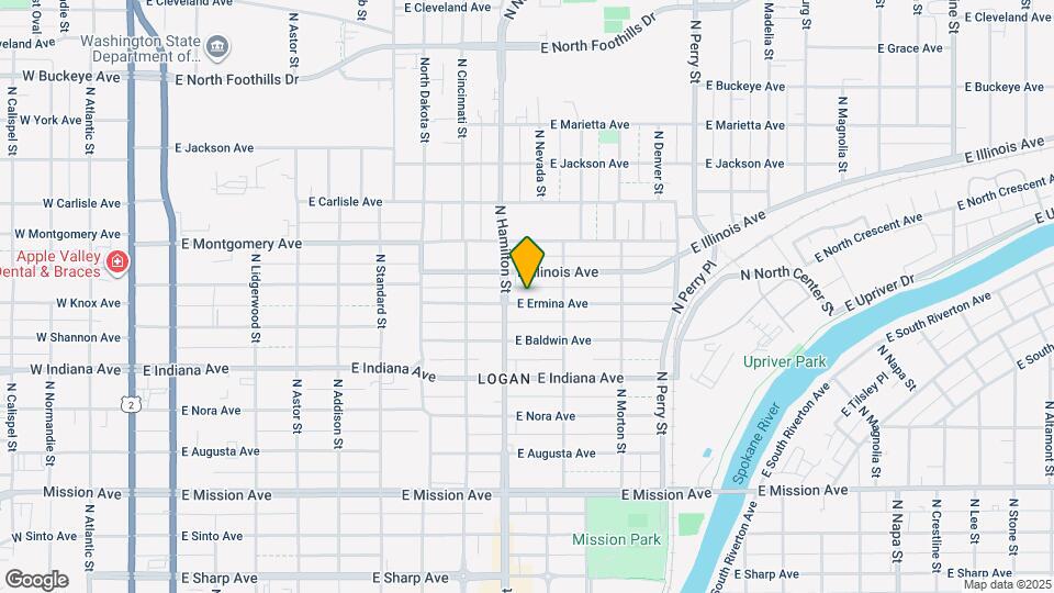 917 E Ermina Ave Map and Location Details