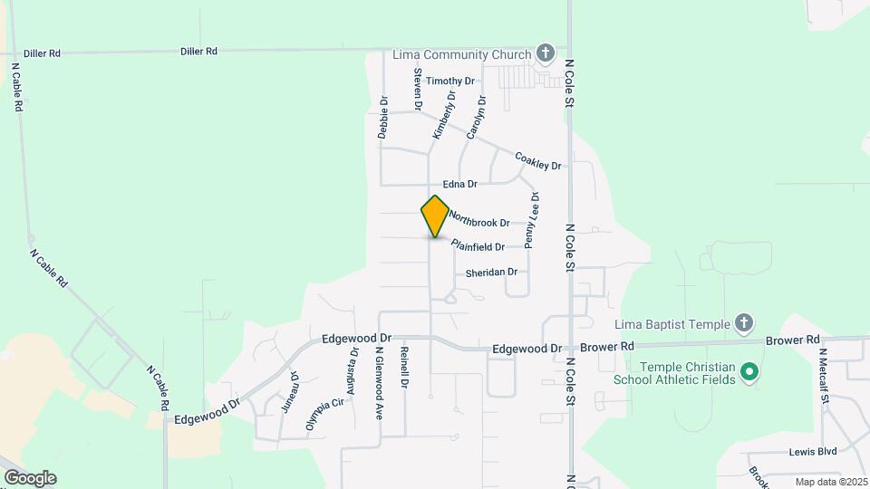 1593 Plainfield Dr Map and Location Details