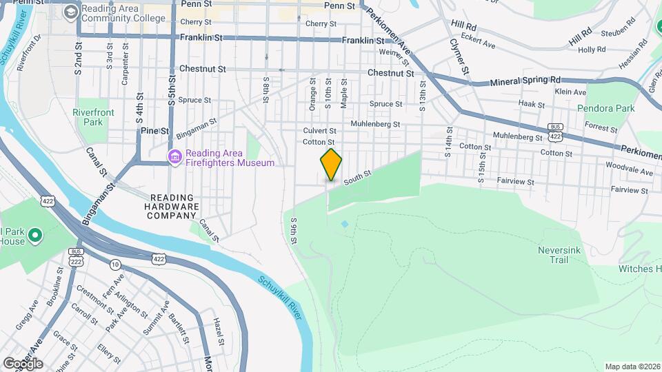 635 S 10th St Map and Location Details