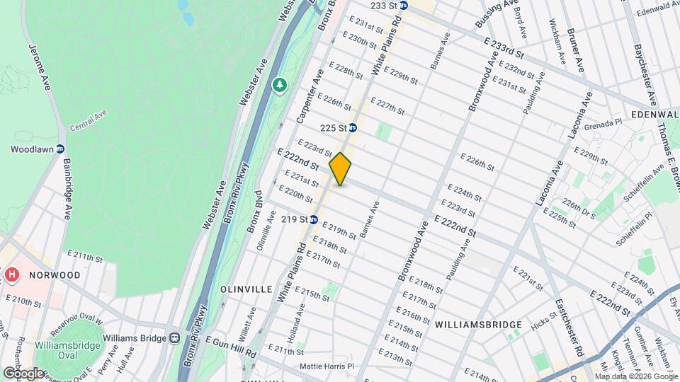 721 E 221st St Mapa y Detalles de la Ubicación