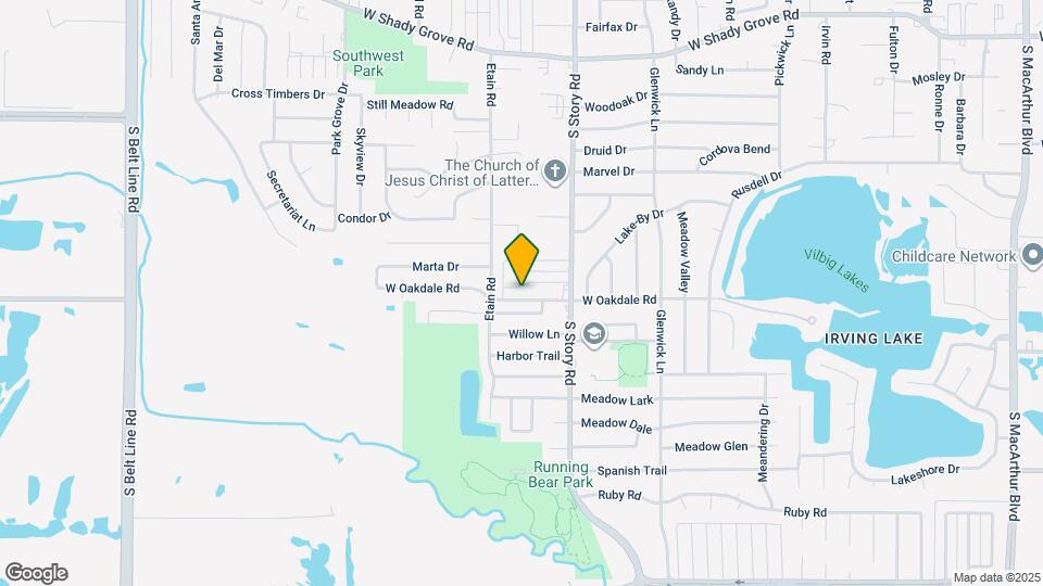2509 W Oakdale Rd Map and Location Details