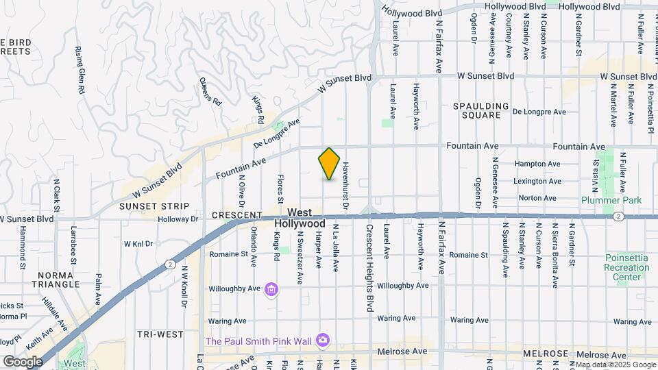 1222 N Harper Ave Map and Location Details