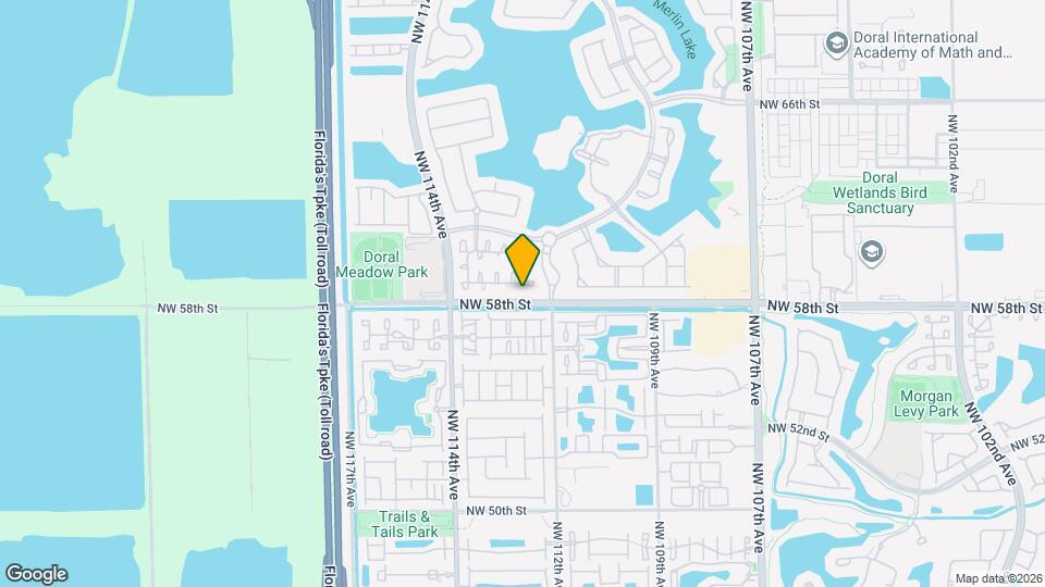 11236 NW 58th Terrace Map and Location Details