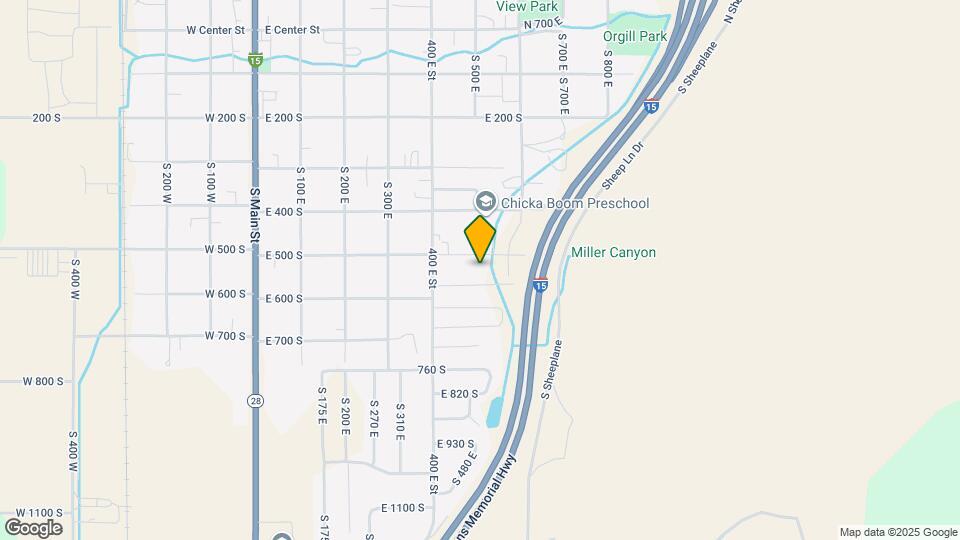 546 E 625 S Map and Location Details