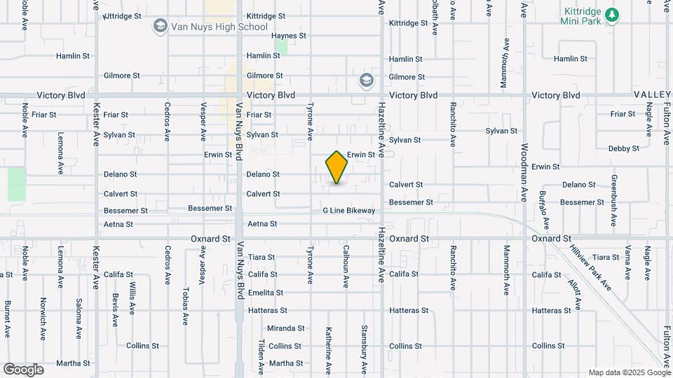 14215 Calvert St Map and Location Details
