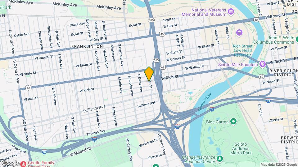 739 W Rich St Map and Location Details