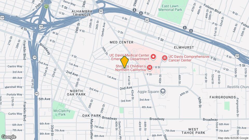 2475 San Jose Way Map and Location Details