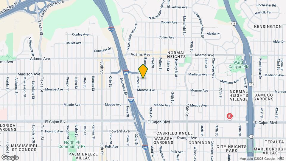 4556 Bancroft St Map and Location Details