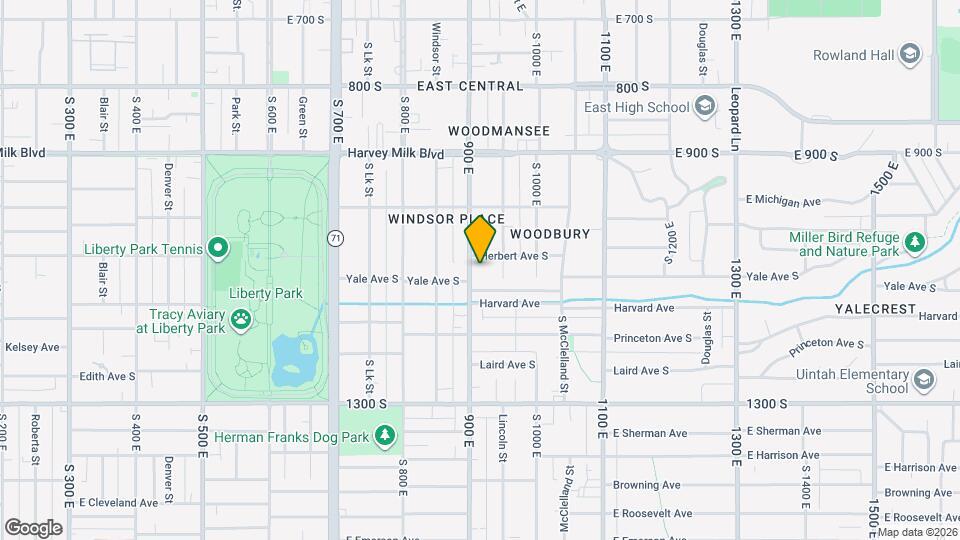 1057 S 900 E, Unit 1 Map and Location Details