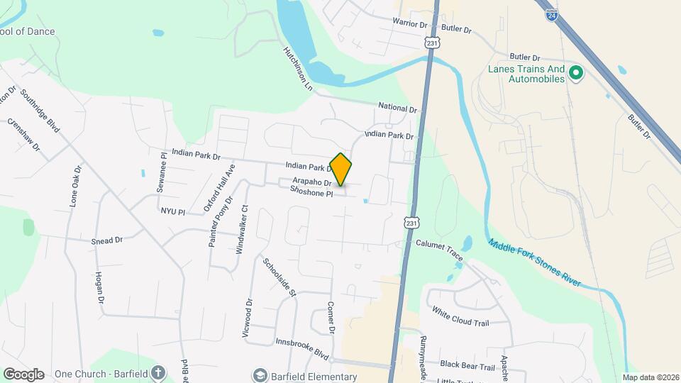 304 Shoshone Pl Map and Location Details