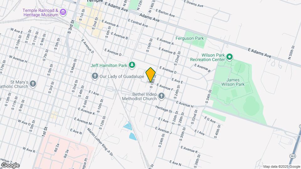 602 S 18th St Map and Location Details