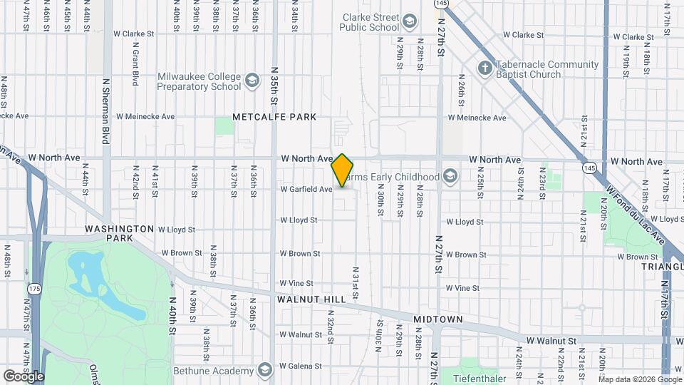 3127 W Garfield Ave Map and Location Details
