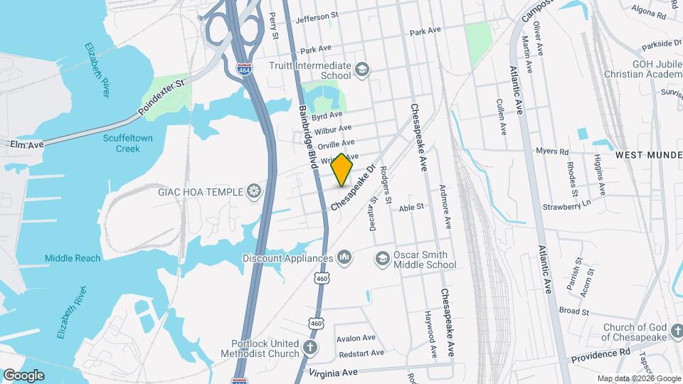 824 Post Ave Map and Location Details