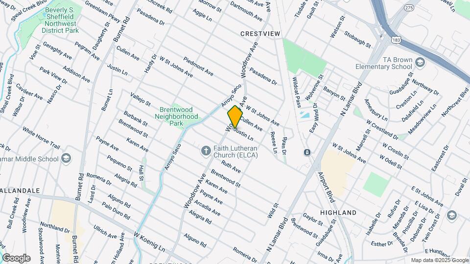 1311 Justin Ln Map and Location Details