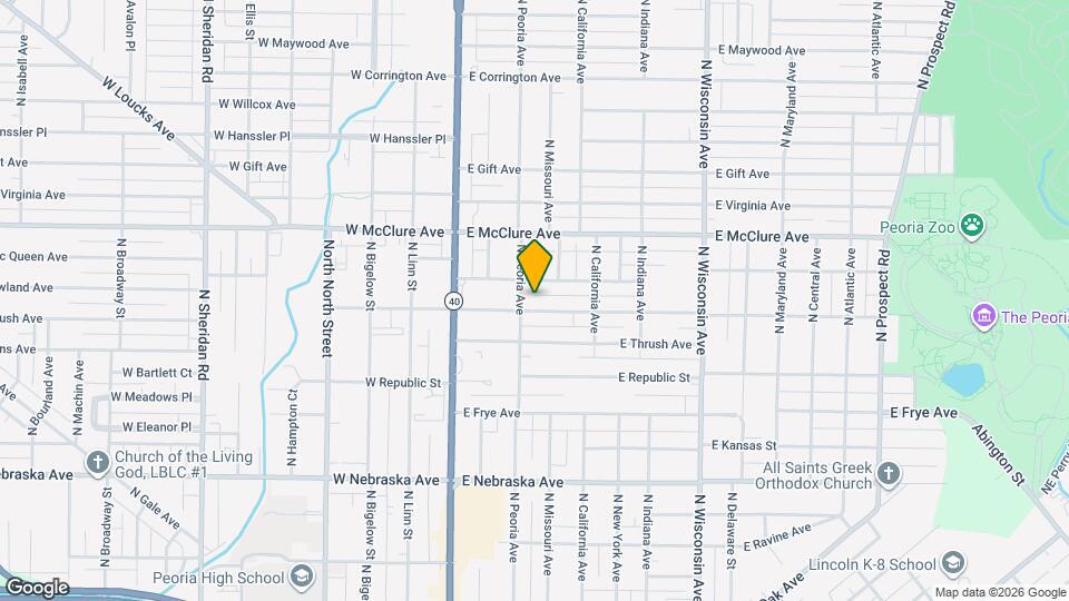 307 E Arcadia Ave Map and Location Details