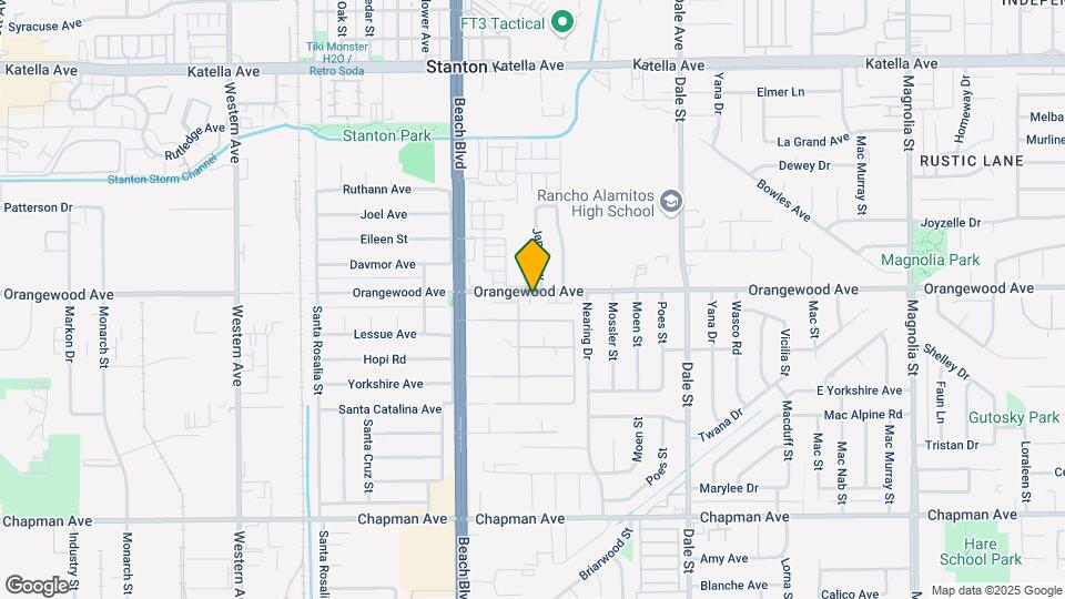 8130 Orangewood Ave Map and Location Details