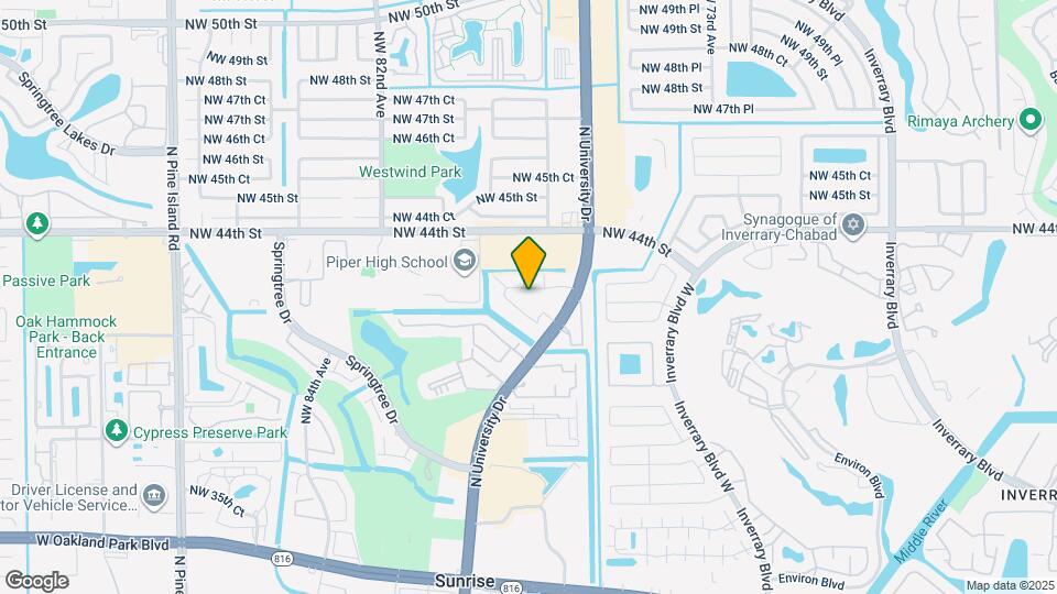 4235 N University Dr Map and Location Details